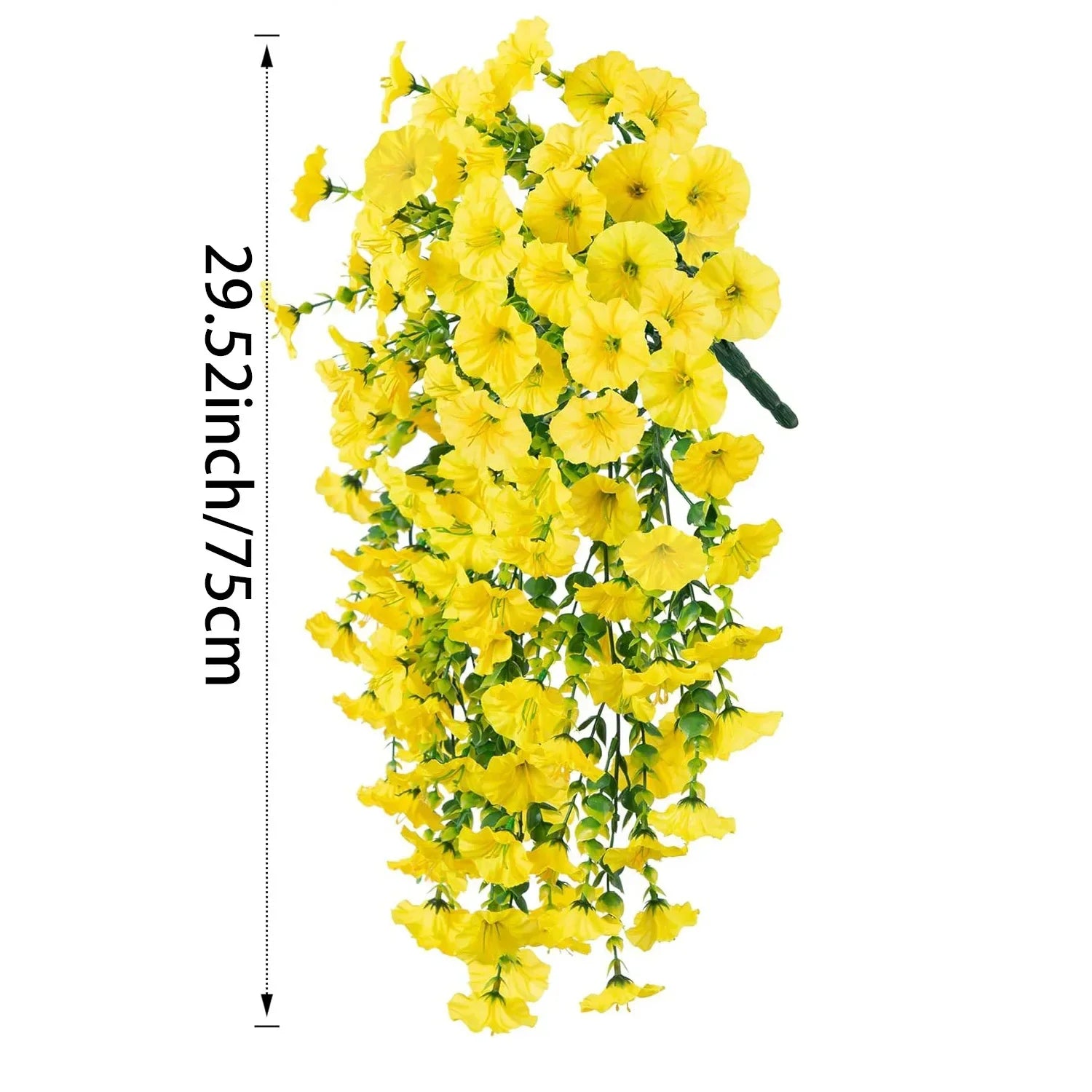 Artificial Flower New Artificial Hanging Flowers and Plants Easter Decoration 2025 Uv-Resistant and Realistic Room Decor Wedding