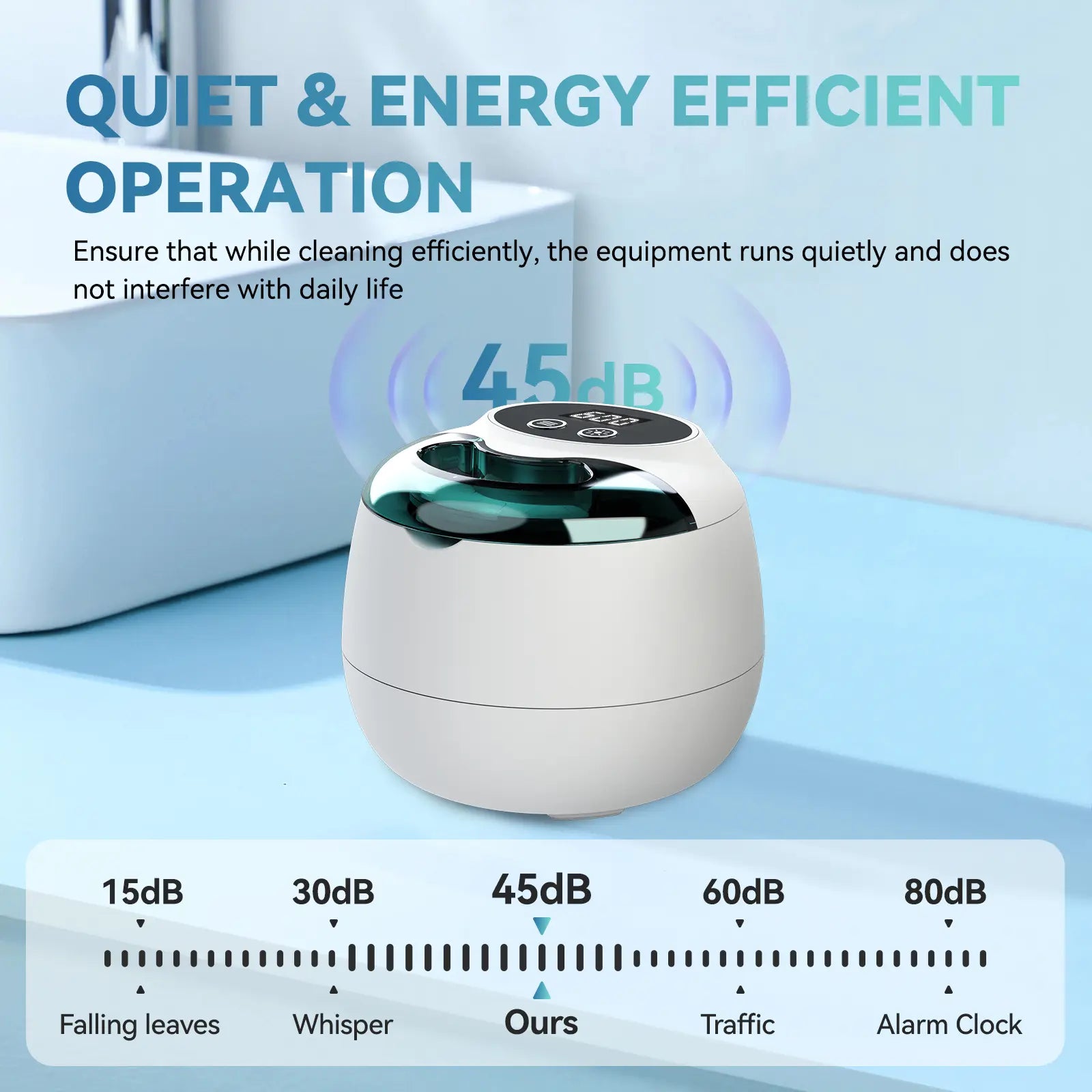 Dental Ultrasonic Retainer Cleaner Machine - 45Khz Retainer Cleaner Machine with 200ML Dental Pod, 9 Modes Ultrasonic Cleaner for Denture, Mouth Guard Clenching, Aligner, Braces, Toothbrush, Jewelry
